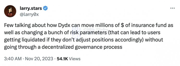 由于YFI暴跌，5000萬美元頭寸被強平，dYdX清算機制受到社區(qū)質(zhì)疑