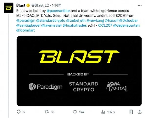 Blast：Blur創(chuàng)始人的顛覆級新作，生息型L2能否擾亂賽道格局？